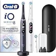 Oral b series 8 Oral-B iO Series 8 Duo Elektrisk Tandbørster Hvid/Sort