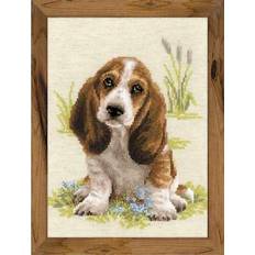 Riolis Cross Stitch Kit Basset Hound Puppy