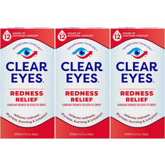 Skincare Clear Eyes Redness Eye Drops 0.5 fl oz Pack of 3