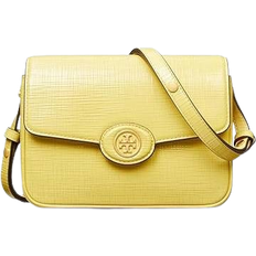 Tory Burch Robinson Crosshatched Convertible Shoulder Bag - Butter Mint