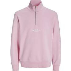 Herre - Pink - Sweatshirts Sweatere Jack & Jones Vesterbro Sweatshirt Lys Pink/Hvid