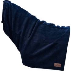 Heavy Fleece Horse Scarf Navy Blue
