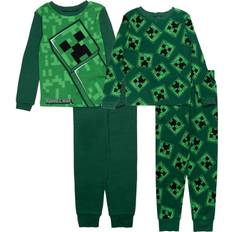 Minecraft Nightwear Children's Clothing Minecraft Boys' 4-Piece Cotton Pajama Set - Green