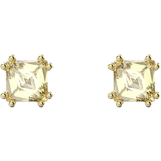 Swarovski Shiny Earrings Swarovski Chorma Stud Earrings - Gold/Transparent