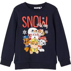 Hvite Collegegensere Name It Paw Patrol Sweatshirt - Dark Sapphire