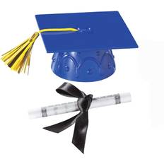 Blue Cake Decorations Decopac Blue Plastic Graduation Cap Topper Cake Decoration