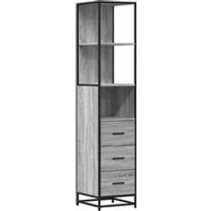 Badeværelsesmøbler vidaXL Badeværelsesskab 35 x 37.5 x 166 cm Grå