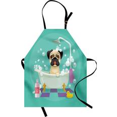 Pets Lunarable Cartoon Apron with Shampoo Adult Size