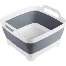 MontNorth Portable Collapsible Dishpan 9L Gray Strainer 12"