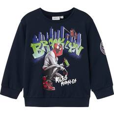 98/104 Collegegensere Name It Spiderman Sweatshirt - Dark Sapphire