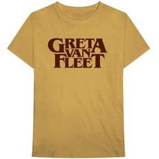 Van Fleet Men's Old Gold Logo T-Shirt - Yellow