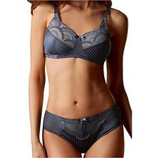 Amoena Bras Amoena Karolina Wire Free Molded Cup Lace Bra - Denim Blue