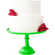 Green Cake Stands Hokku Designs Plastic Decoration 11" 7" H x 11" W x 11" L Cake Stand