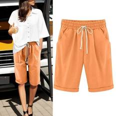 Tennis - Women Pants & Shorts Pzocapte Women Denim Shorts - Khaki