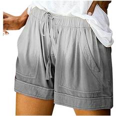 Tennis - Women Pants & Shorts Pzocapte Cute Cargo Shorts - Tie-Dye Khaki