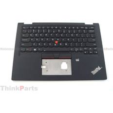 Computer Spare Parts Lenovo Yoga X390 Palmrest Cover Keyboard US Black 02HL500