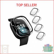 Ivoler Fitbit Versa 3 Sense Screen Protector 4 Pack