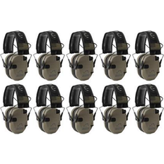 Hunting Hearing Protections Walkers Razor Slim Ultra Low Profile Compact Design Earmuffs (FDE) 10-Pack