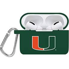 Mobile Phone Accessories Affinity Bands Miami Hurricanes Silicone Case Cover Compatible with Apple AirPods Pro Battery Case (Green)