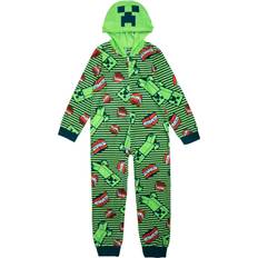 Minecraft Nightwear Children's Clothing Minecraft Hooded Blanket Sleeper - Creeper Stripes