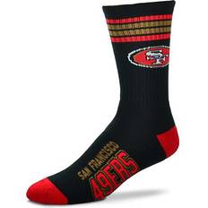American Football Socks For Bare Feet For Bare Feet San Francisco 49ers Stripe Deuce Crew Socks