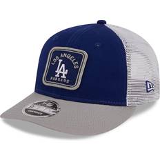 New Era LA Los Angeles Dodgers 9FIFTY Low Profile Squared Patch Classic Trucker Cap, Hat Blue