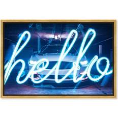 Neon City Prints Canvas Wall Art 15 x 10 Framed Art