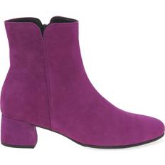 Purple - Woman Ankle Boots Gabor Abbey - Orchid