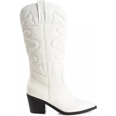 Faux Leather Riding Shoes Journee Collection Chantry - White