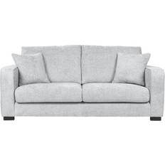 Dunelm Carson Silver Sofa 196cm 3 Seater