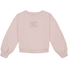 Calvin Klein Girls Sweatshirts Calvin Klein Bubble Sweatshirt - Silver Peony