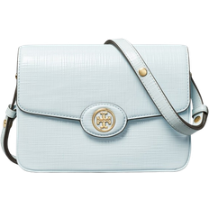 Tory Burch Robinson Crosshatched Convertible Shoulder Bag - Summit