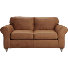 Dunelm Flori Brown Sofa 176cm 2 Seater