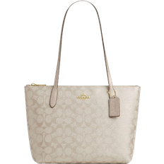 Coach Fiona Zip Tote Bag In Signature Canvas - Im/Champagne Multi