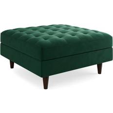 Footrest Dunelm Zoe Bottle Green Foot Stool 49cm