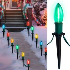 Joiedomi C9 Christmas Pathway Lights 24 LED Green