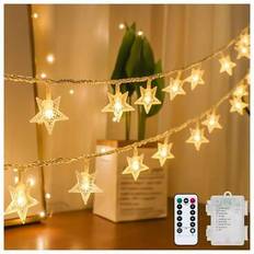 Tasodin Star String Lights 40 LED 20 FT Fairy Light