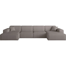 Canapé 5 Places - Canapé en U Canapés Fun-Möbel U-form Celes Premium Taupe Sofa 379cm 5 Seater