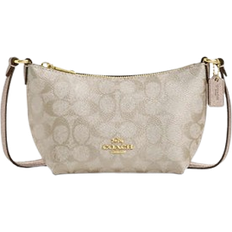 Coach Zip Top Crossbody Bag In Signature Canvas - Gold/Champagne Multi