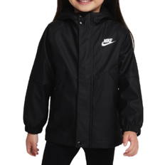 Black - Girls Rainwear Nike Toddler Rain Jacket - Black (76M108-023)