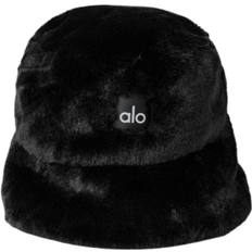 Black - Solid Colors Headgear Alo Faux Fur Bucket Hat - Black