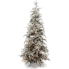 Flocked 7.5-foot Balsam Pine Green Christmas Tree