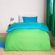 OHS Ombre Single Duvet Cover Blue, Green (200x135cm)