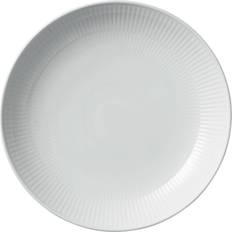 Royal copenhagen hvid riflet moderne Royal Copenhagen Hvid Riflet Moderne Flad tallerken 25cm