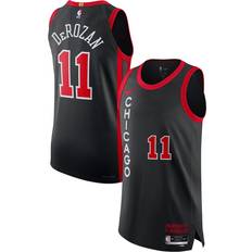 Chicago bulls Nike DeMar DeRozan Chicago Bulls Black Authentic Jersey City Edition