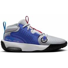 Gråa Basketskor Barnskor Nike Air Zoom Crossover 2 GS - Wolf Grey/Black/University Blue/Gym Red