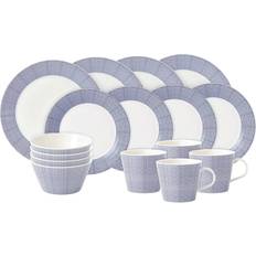 Stackable Dinner Sets Royal Doulton Pacific Blue Dots Dinner Set 16pcs