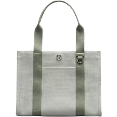 Bottle Holder Totes & Shopping Bags Lululemon Two-Tone Canvas Tote Bag - Grey Eucalyptus/Light Ivory