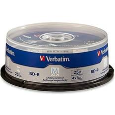 Optical Storage Verbatim GenesysDTP, M Disc- BD-R 25GB 4X- Spindle- Branded Surface