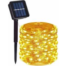 Eztronics Corp 1 Pack 100 LED Solar Fairy Lights 39ft